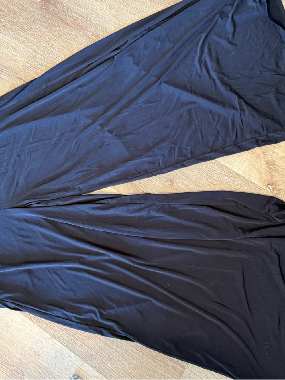 Wide Leg Women’s Pants — Black